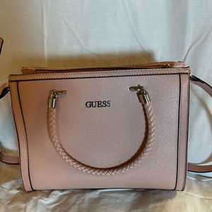 Guess Shoulder Bag. Sparkle Pink.
